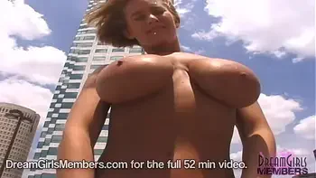 Risky Public Nudity With Mindys Huge Tits