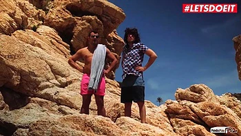 LETSDOEIT - Ebony Teen Noe Milk Seduced And Fucked At The Beach by Porndoe Pedia: Porn