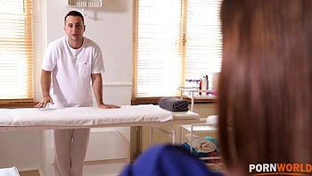 Mina goes for a massage and gets fingered and fucked hardcore by masseur GP1217