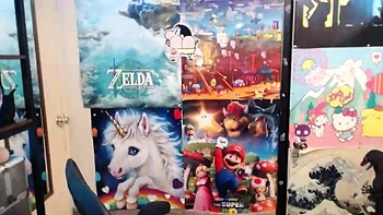 Hot brunette amateur MILF rides hubbys cock