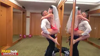 FAKEhub - Bride Not To Be Sonya Durganova cheats on her future husband in a hotel while on Hen Do with French business man with big cock
