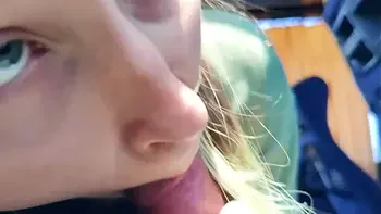 Stranger teen catching me and suck dick in bus