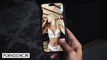 Fmm in threesome scene with bubbly Candi Licious from PORNOCHIC