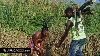 Big Tits Ebony Woman Shows Gratitude With Blowjob and Doggy Style