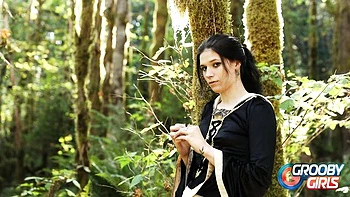 Halloween smut with extravagant nymphet from Grooby Girls