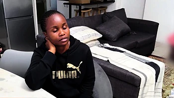 Thick Big Tits Black Teen Rides Cock POV