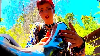 EnchantrixV - Sinking and Licking Mistress' Hunter Boots