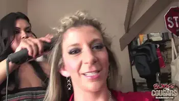 Sara Jay gets filled up with thick black cum behind the scenes