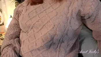 AuntJudys - Your 56yo Busty Mature Step-Aunt Melanie lets you fuck her (POV Experience)