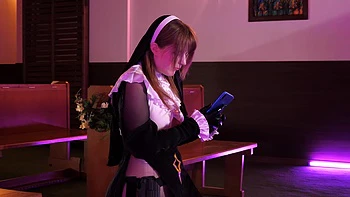 June Lovejoy Nuns Exorcist Threesome and Creampie Exorcism