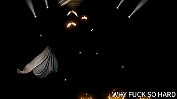 Strip-teaseuse asiatique 3D aux gros seins toute nue