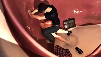 Amadora peituda fodida no doggy e boquete