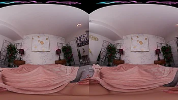 Latex Brunette Masturbates in Stockings