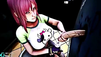 Aleska Diamond baisée en cowgirl et doggy au bureau