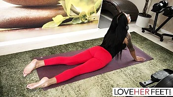 Dean Van Damme mit Fußjob und versauter Fußanbetung