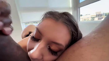 Elena Koshka And Elena Black In The Girl In Stockings Nearly Choked On A Huge Dick Of The Black