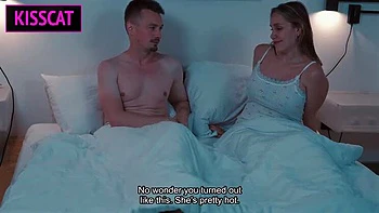 Step Mom Nikky Dream Threesome Spoon Fuck & Tit Cum