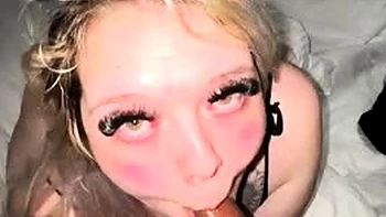 Блондинка-любительница получает жесткий межрасовый трах в жопу