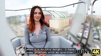 Hunt4k: уличный пикап с натуральными сиськами и жёстким аналом