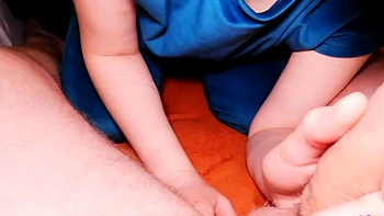 Stepbro’s Hot Blowjob Covers My Small Tits with Cum