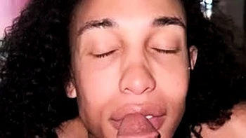 Sloppy Hairy Dick Blowjob POV