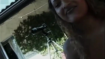 Young Ebony Girl Doggy Fucked and Tits Covered in Cum