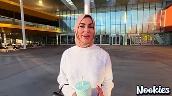 Hijab MILF Venus Valencia Big Tits POV Blowjob & Doggy Fuck