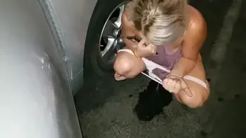 Sucking Cock Outside Bar & Riding Dick at an Adult Theater