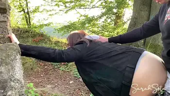 Public blowjob and fuck on a sightseeing tour - we nearly got caught