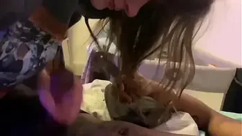 Lesbian bestfriend comes to my room again to give me sloppy suck off time (Commentary)