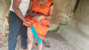 Indian Wife Sonia Gets Hard Doggystyle Fuck Outside by Stepbrother