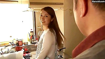 Esposa japonesa adolescente infiel follada