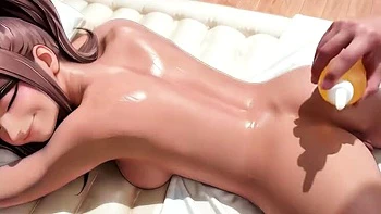 Stiefmutter braucht tiefen Schwanz-Massage - Aroura spritzt