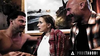 Voisine mûre poilue Laney Grey perd sa virginité avec grosse branlette seins et fetish pieds