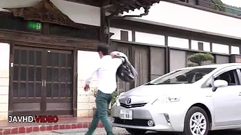 Japanese kimono babe Maya Kawamura gets hard fucked and swallows load