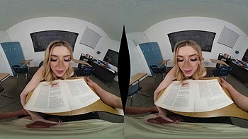 Blonde bekommt POV-Blowjob und wird doggy & reitend gefickt