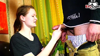 German girlfriend fucks with boyfriend for pocket money