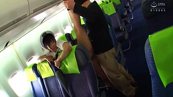 Lovely Japanese Stewardess Fucked Hard And Filled With Cum