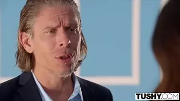 TUSHY Anal-hungry Armani loves to get in trouble with boss