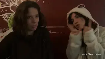 Ersties: Cute Amateur Babes Have Hot Lesbian Sex In A Public Changing Room