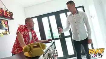 Fake Hostel - Swingers couple give an invitation to new cock to share horny mixed Asian Latina wife in hard dick threesome, husband loves watching a mans hands explore her body and feel the wetness of her pussy