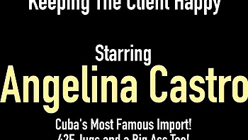 Пышная Анджелина Кастро и Хармони Маркиз сосут огромные сиськи