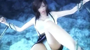 Tifa folla perra, vaquera y misionera con pechos grandes