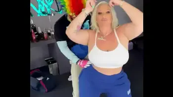 Mz Dani and Gibby Clowning around in a penthouse downtown Atlanta