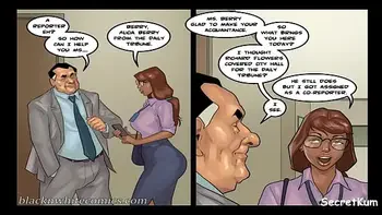 The Mayor S.#5 ep.#2 - Big Dick Boss Cums in his Secretary's Throat - Ebony office Babe