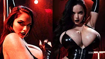 AI Huge Tits Babes Cum Hard in Lingerie Compilation