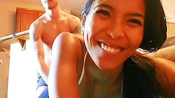 Horny Stepbro Fucks Flexible Asian Stepsis After Yoga