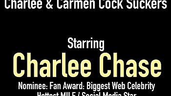 Busty Charlee Chase and Carmen Valentina Suck Deep