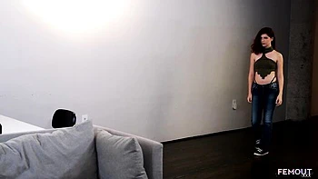 Brunette Trans Solo Masturbation Compilation