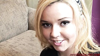 Emma Heart rides big black cock, facial cumshot